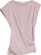 Isabel Marant Maisan Draped Asymmetric Cotton T-Shirt