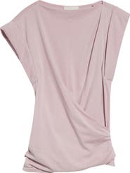 Isabel Marant Maisan Draped Asymmetric Cotton T-Shirt