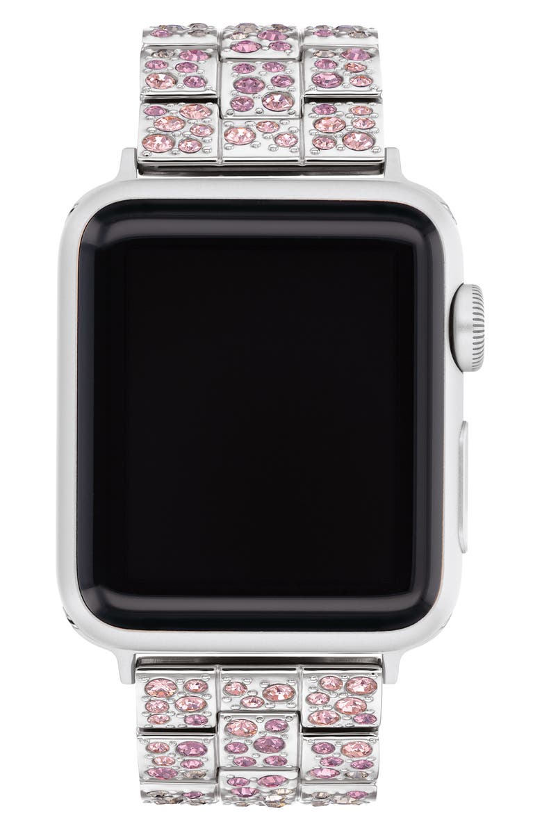 COACH Pavé Apple Watch<sup>®</sup> Watchband, Alternate, color,