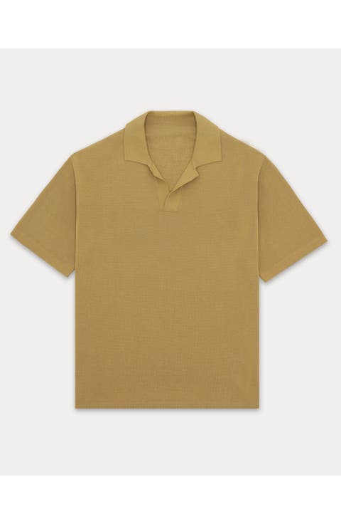 Adrien V-Neck Cotton Polo