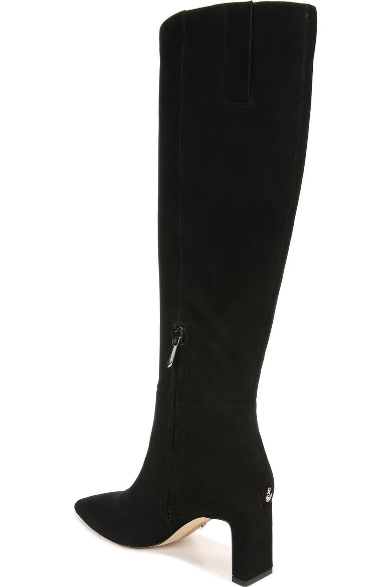 sam edelman sylvia leather tall dress boots Sam Edelman Women's Sylvia Knee High Boot, 9 Wide / Spiced Pecan Extra Wide Calf