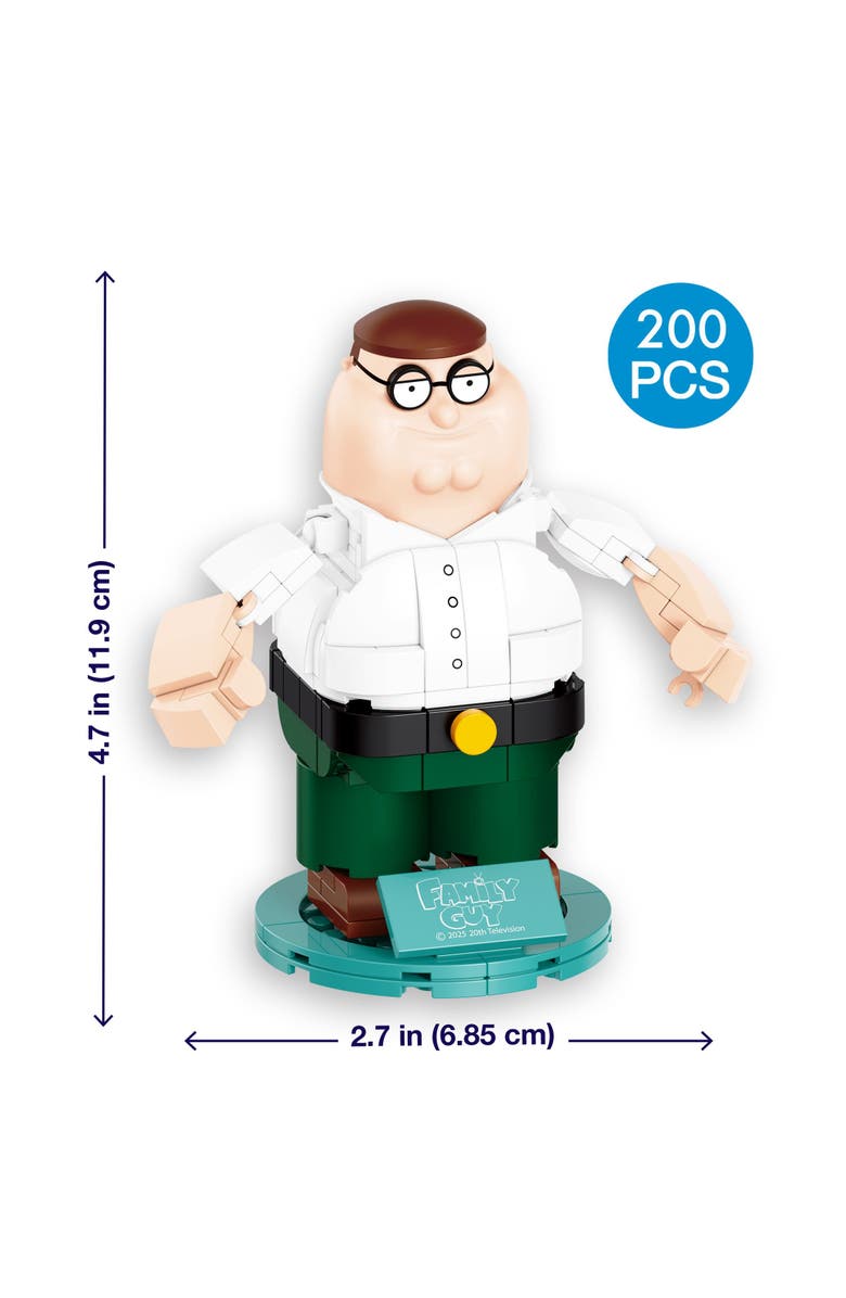 Brickcraft Family Guy Peter Griffin Building Set, Alternate, color, NO COLOR