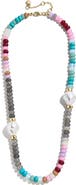 BaubleBar Delaney Semiprecious Bead Necklace