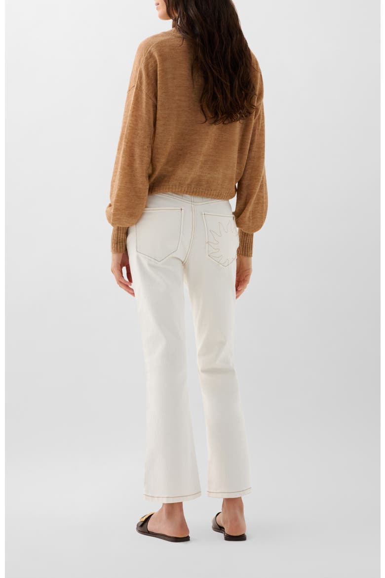 Ankle Sun Denim Pant, Alternate, color, Offwhite