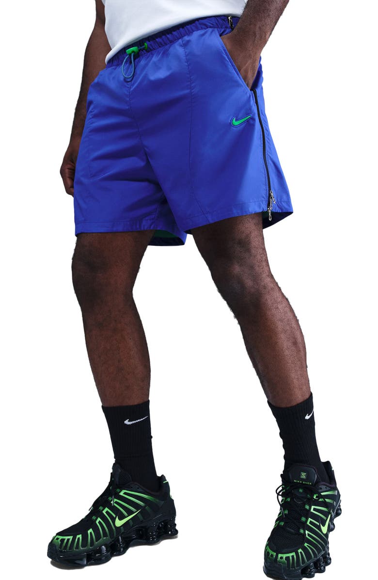 Nike Project F.R.O.G. Drawstring Shorts, Alternate, color, Hyper Royal/ Green Shock