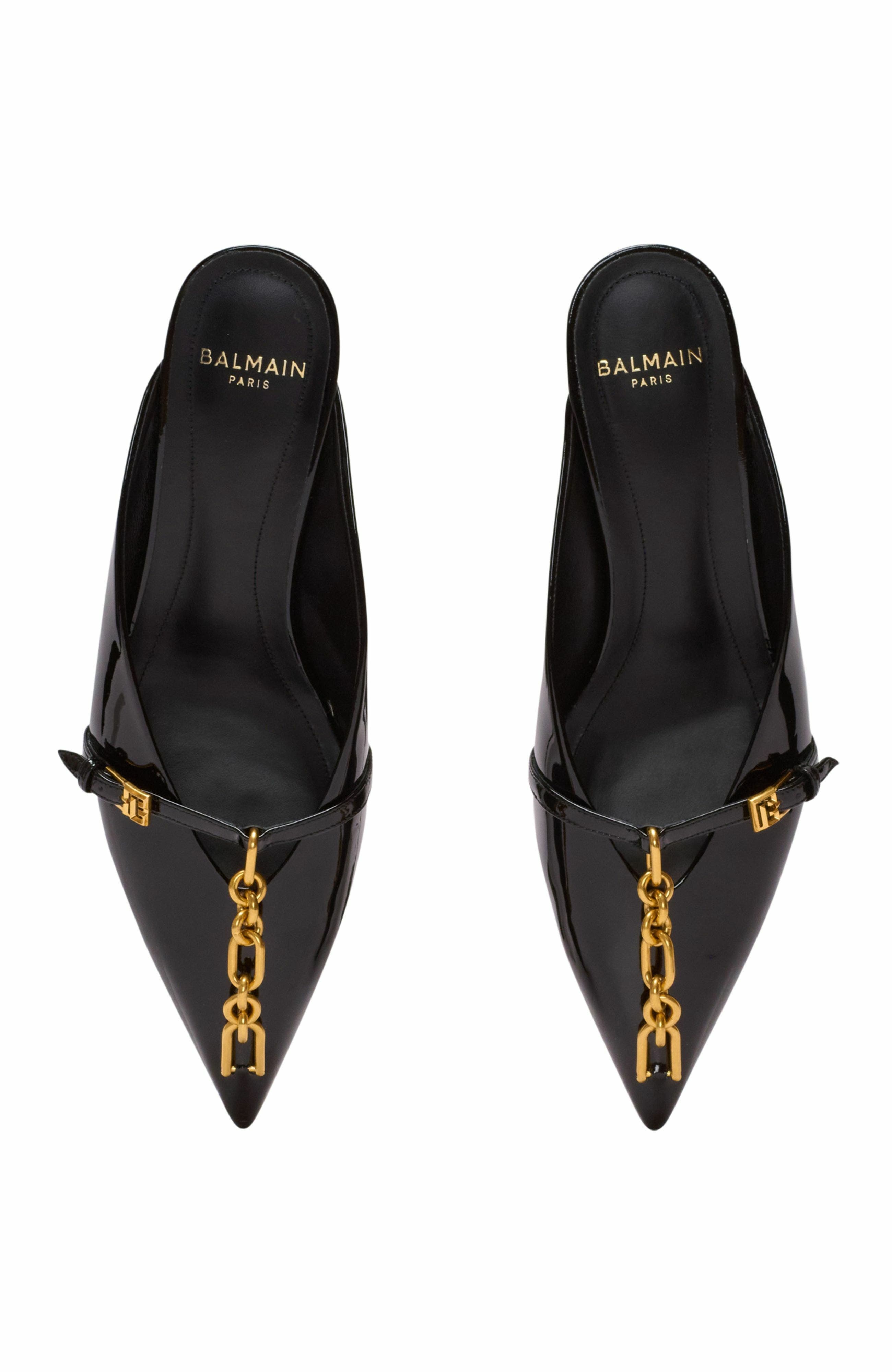 Sync Patent Leather Mules With Pointed Toe, Alternate, color, Black