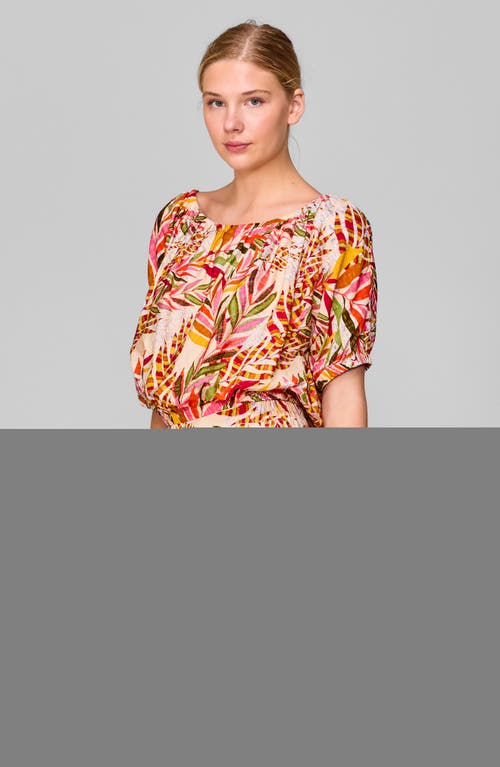 Melloday Convertible Off-the-shoulder Bubble Top In Pink