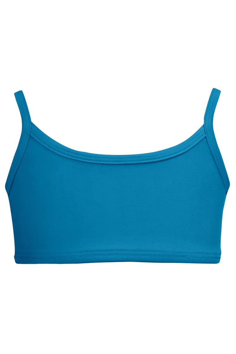 Girls UPF 50+ Bikini Swim Top, Main, color, Teal