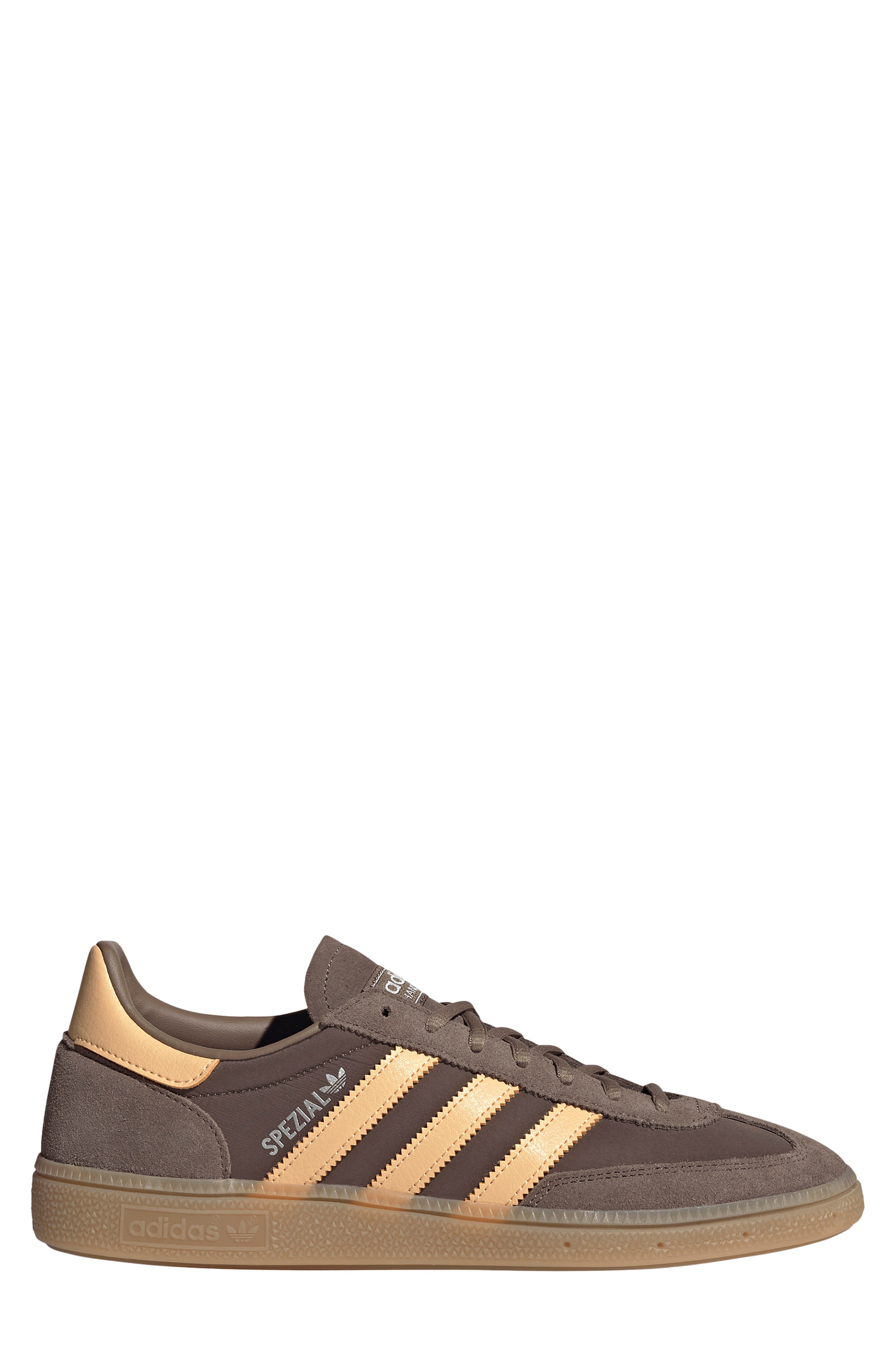 Gender Inclusive Handball Spezial Sneaker, Alternate, color, EARTH STRATA/ AMBER/ GUM