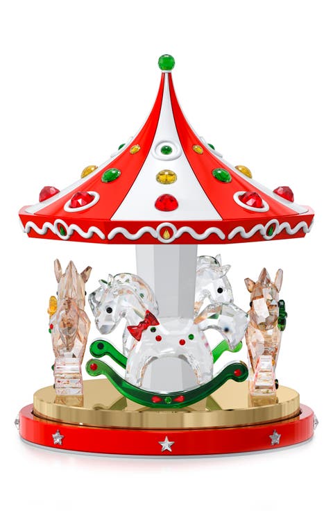 Holiday Cheers Crystal Carousel