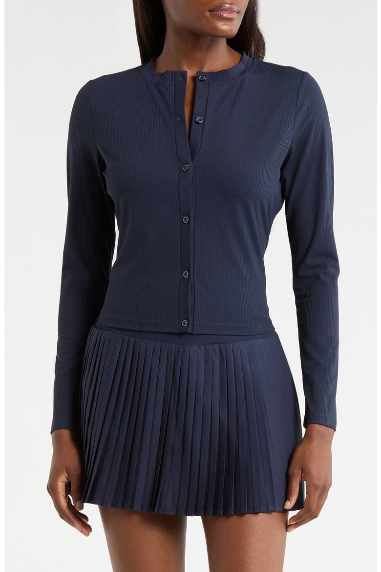 Rib Cardigan, Main, color, NAVY BLAZER