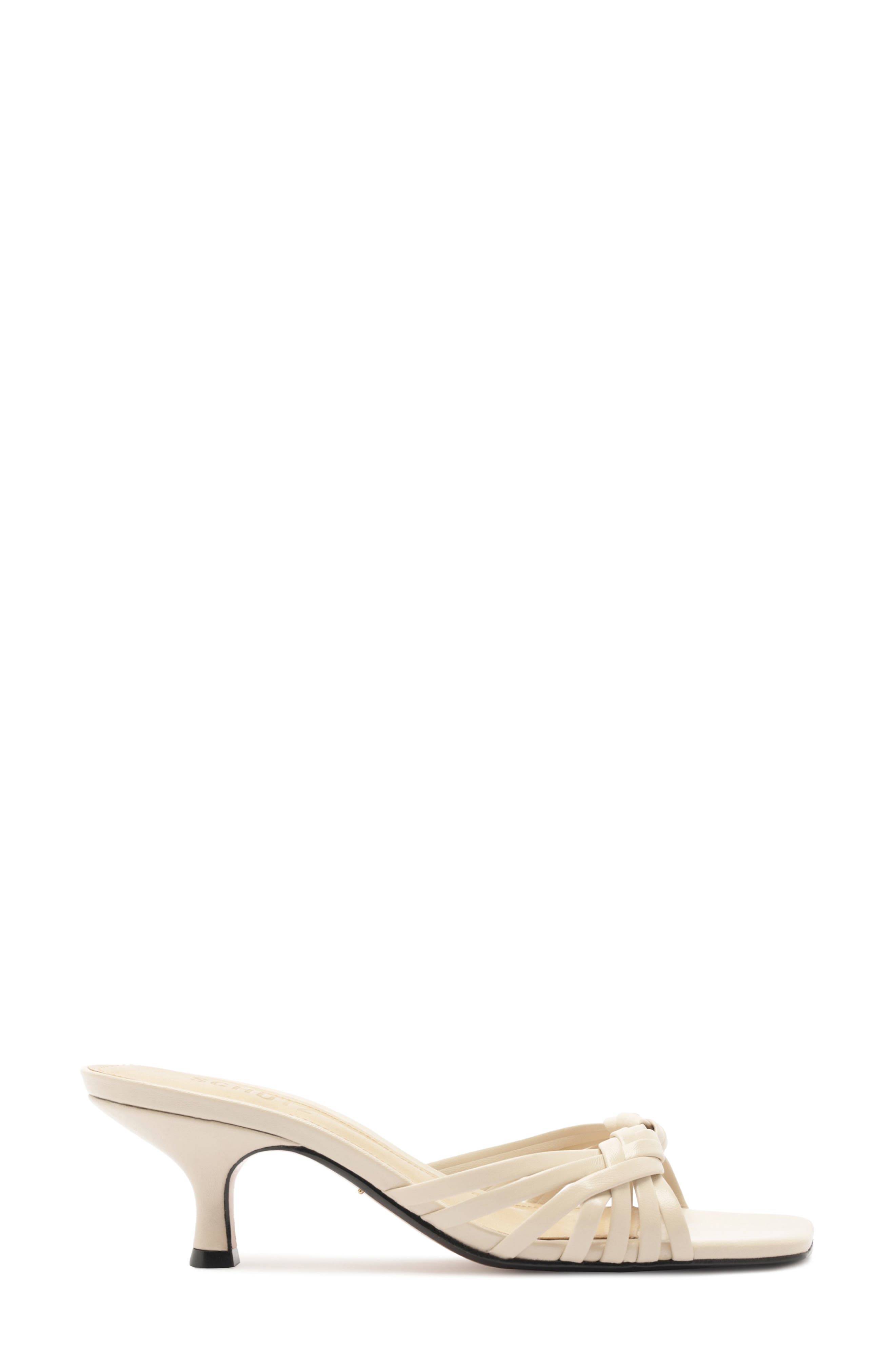 Schutz Tara Interlaced Slide Sandal, Alternate, color, Sugar White