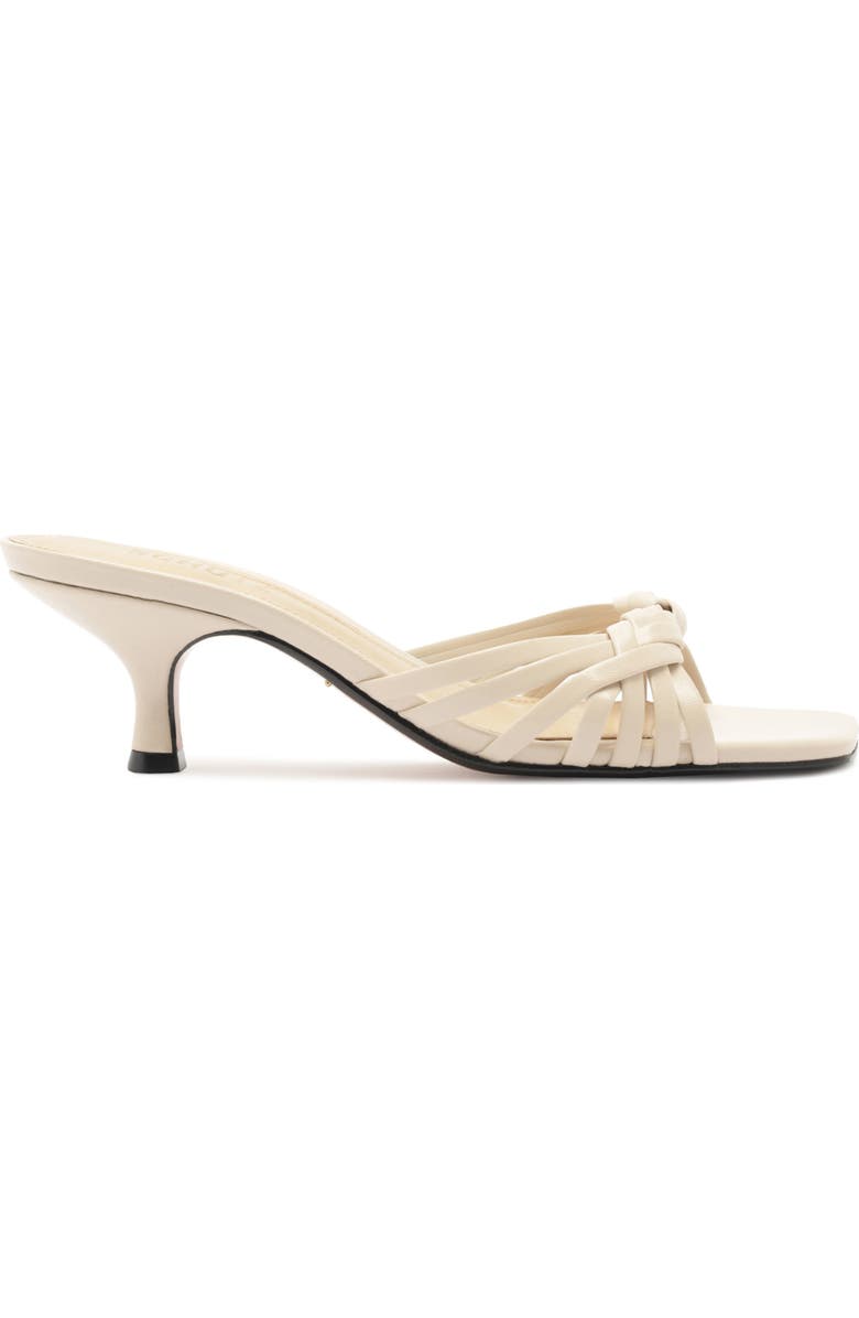 Schutz Tara Interlaced Slide Sandal, Alternate, color, Sugar White