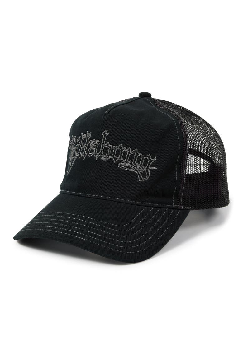 Immortal Trucker Hat, Main, color, WASHED BLACK