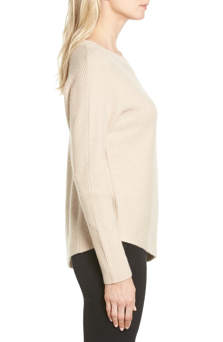 Halogen<sup>®</sup> Wool & Cashmere Tunic Sweater, Alternate, color, Heather Oatmeal