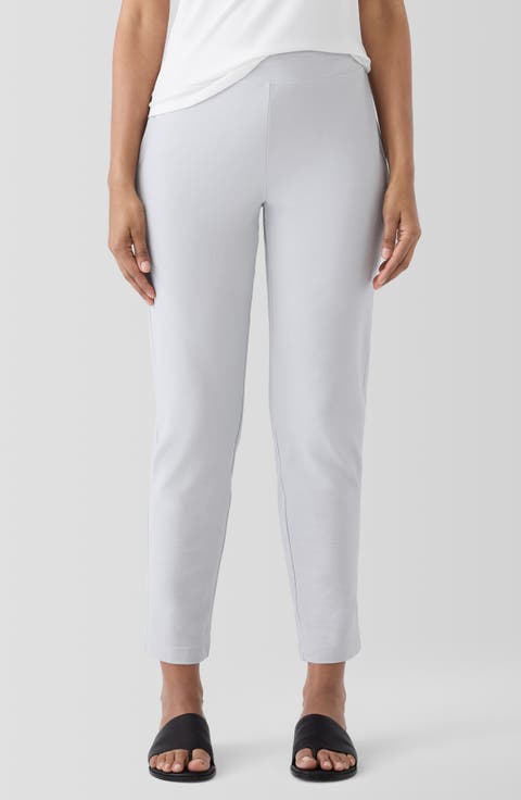 Slim Ankle Stretch Crepe Pants
