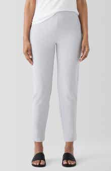Eileen Fisher Slim Ankle Stretch Crepe Pants