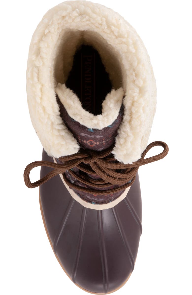 Pendleton Faux Shearling Lined Waterproof Duck Boot, Alternate, color,