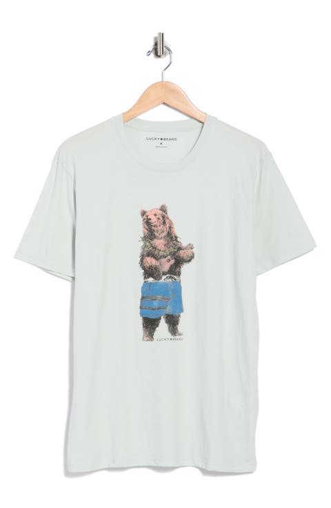 Ukulele Bear Graphic T-Shirt