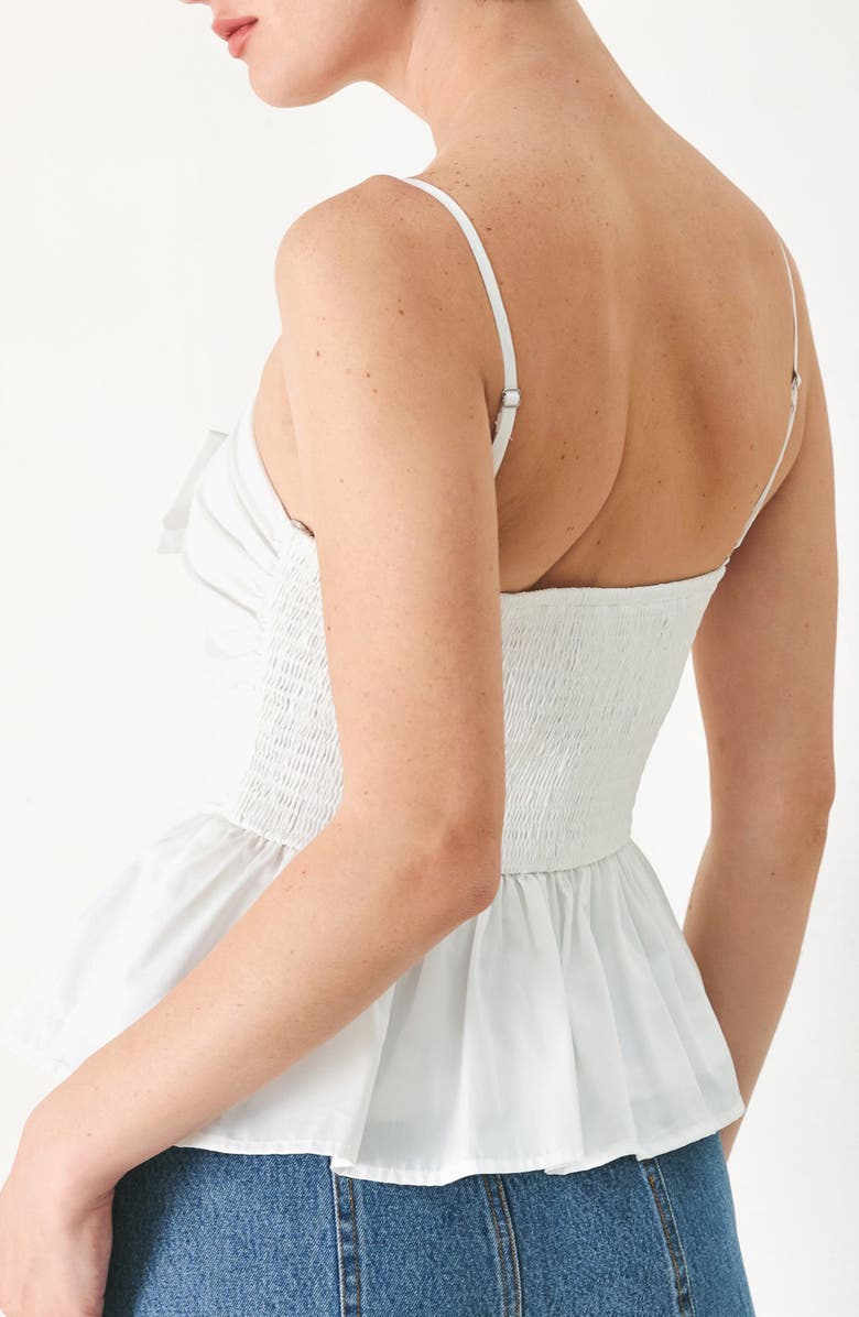 FREEMARKET Bow Front Tank Top, Alternate, color, White