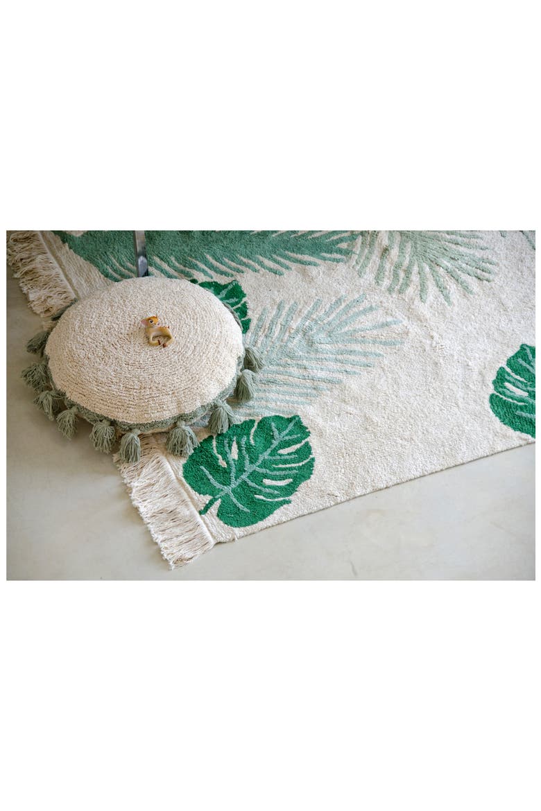 Circle Accent Pillow, Alternate, color, GREEN