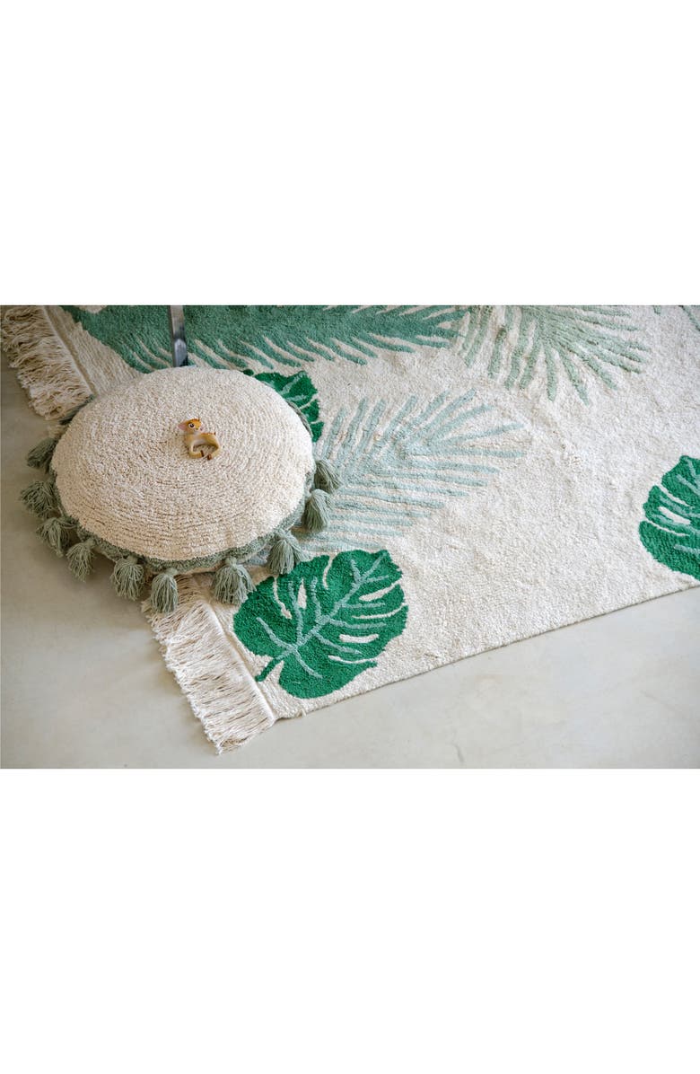 Lorena Canals Circle Accent Pillow, Alternate, color, Green