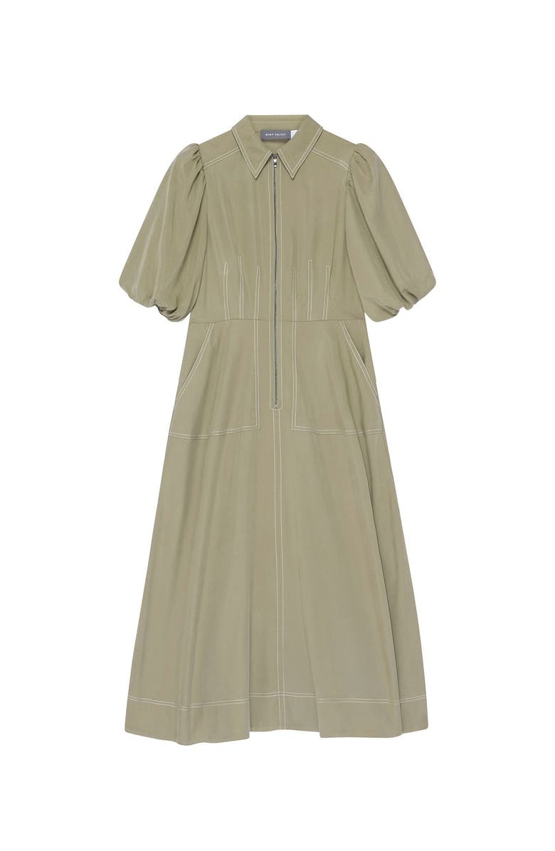 MINT VELVET Utility Zip Midi Shirt Dress, Alternate, color,