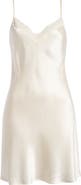 Etam Milky Lace Trim Silk Chemise