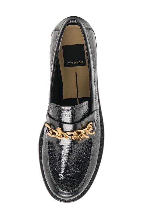 Dolce Vita Waylen Loafers Midnight Crinkle Patent In Black