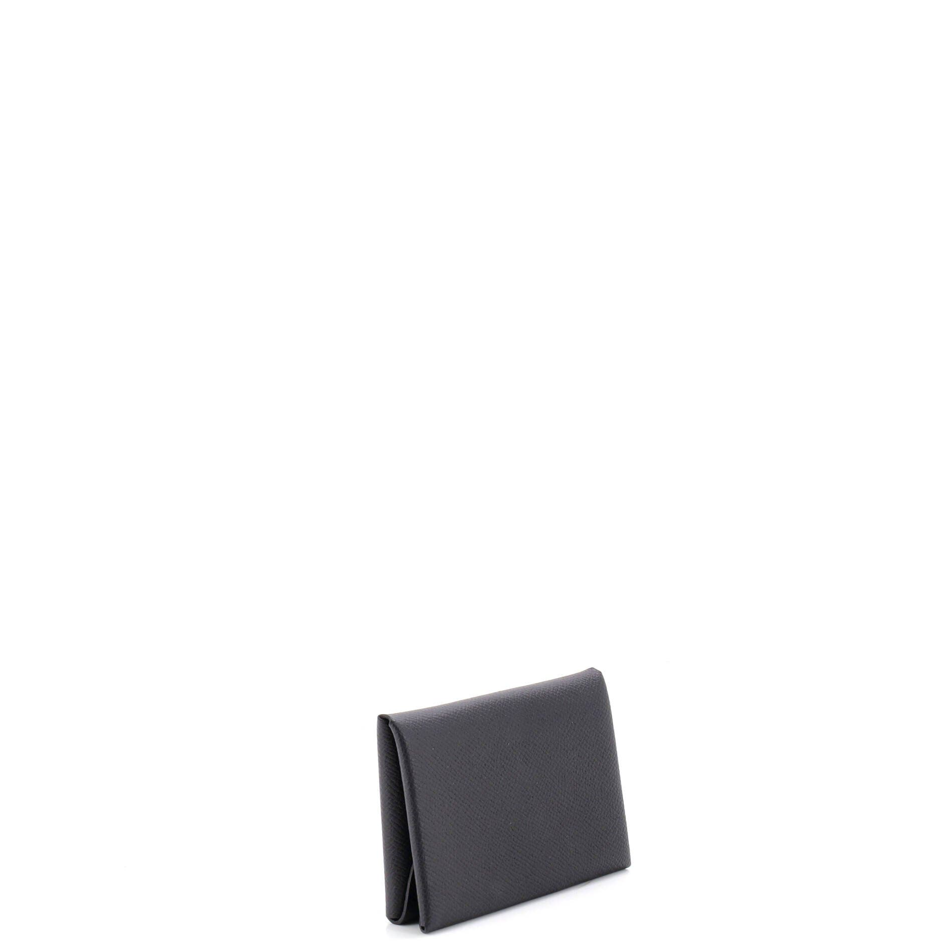 Calvi Duo Card Holder Epsom, Alternate, color, Black