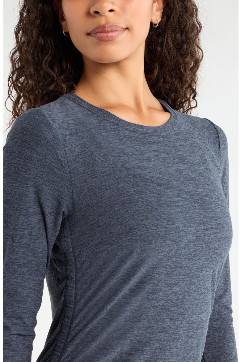 Restore Soft Ruched T-Shirt, Alternate, color, NAVY ARMADA MELANGE