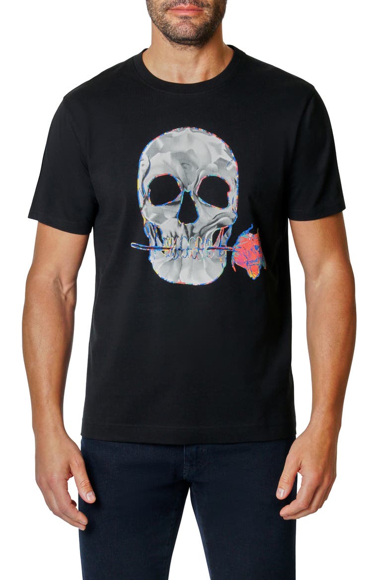 Durate Graphic T-Shirt, Main, color, BLACK