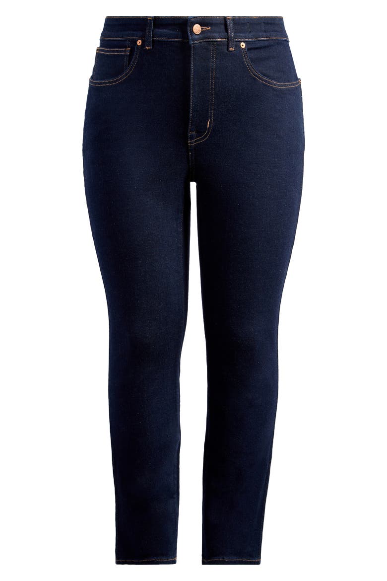 Stovepipe Mid Rise Jeans, Main, color, RINSE WASH
