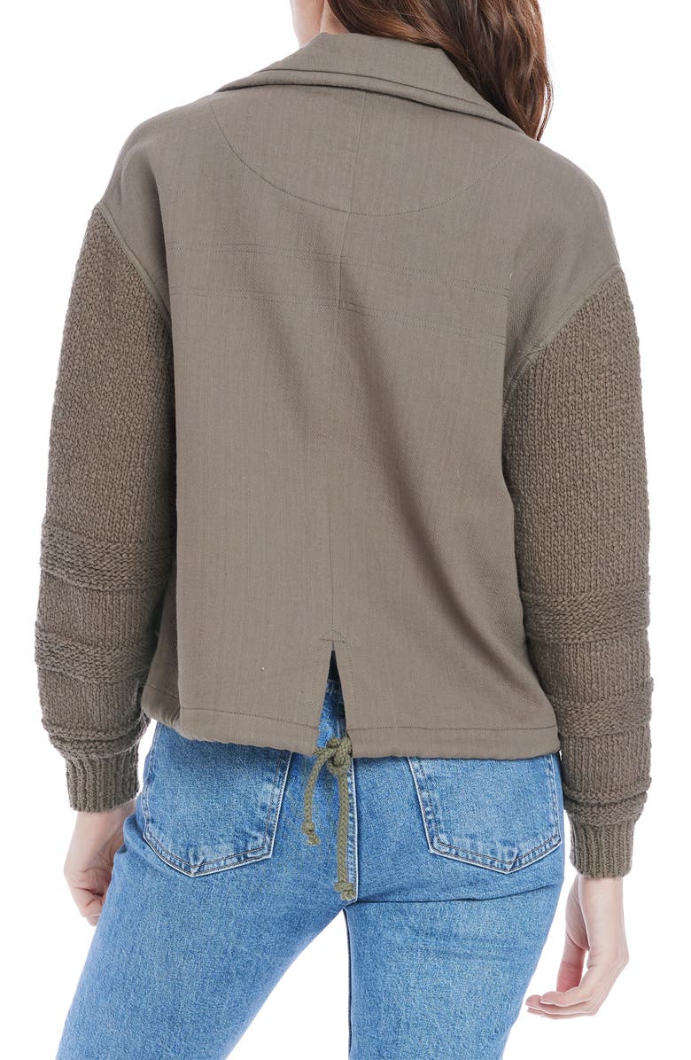 Saltwater Luxe Knit Sleeve Utility Jacket, Alternate, color, 