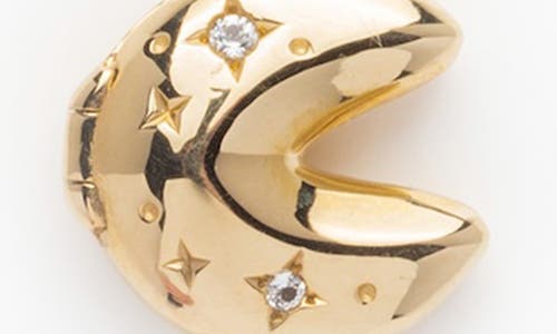 Local Eclectic Fortune Cookie Locket Charm In Gold