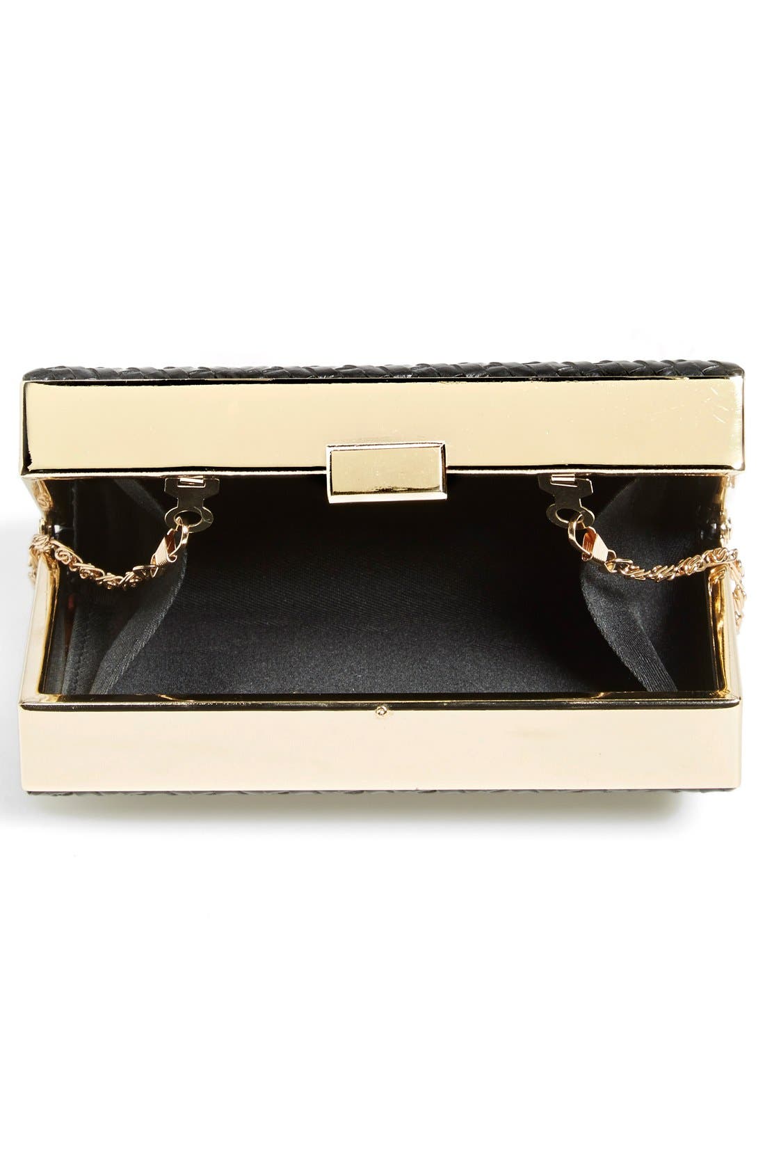 NATASHA Tasha Woven Box Clutch, Alternate, color, 