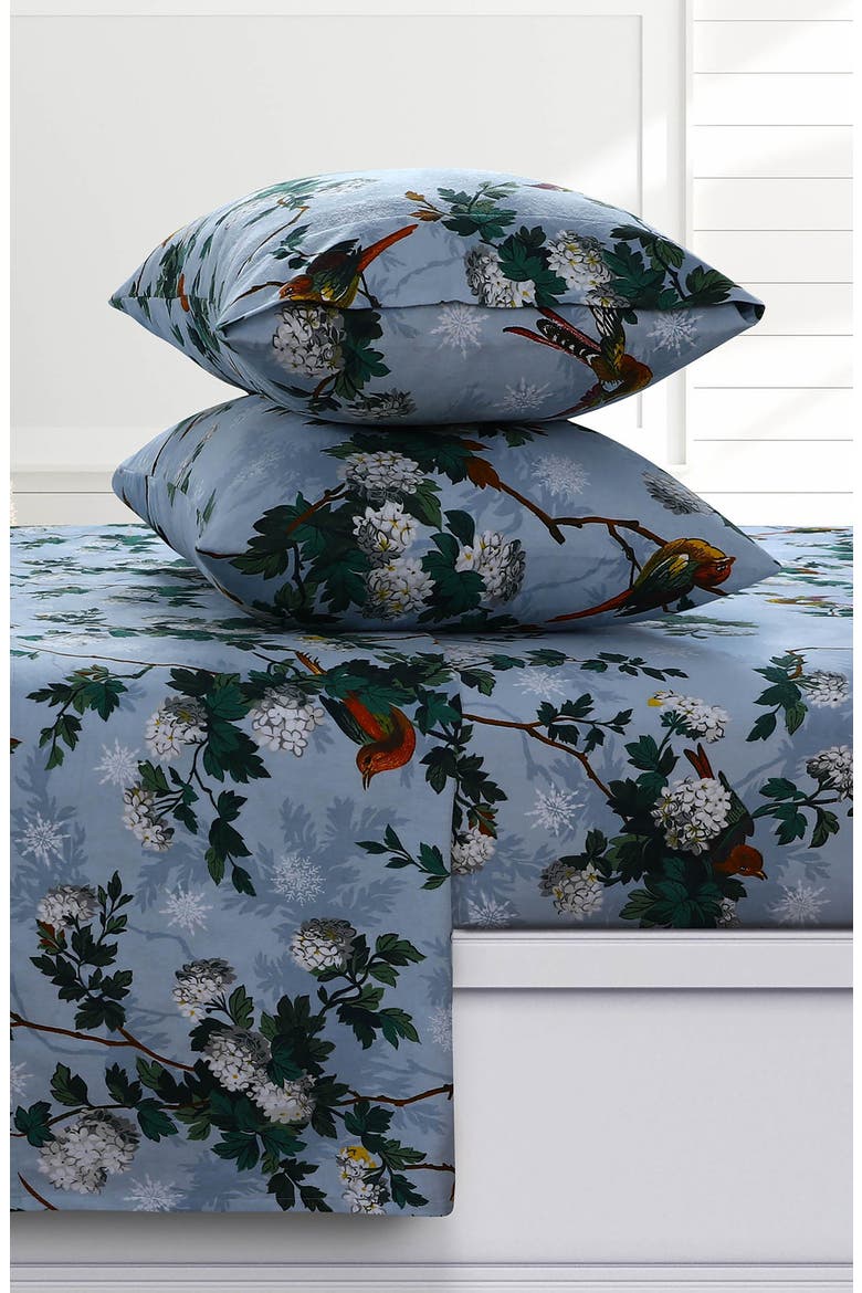 Celina Floral Cotton Flannel Sheet Set, Main, color, MULTICOLOR