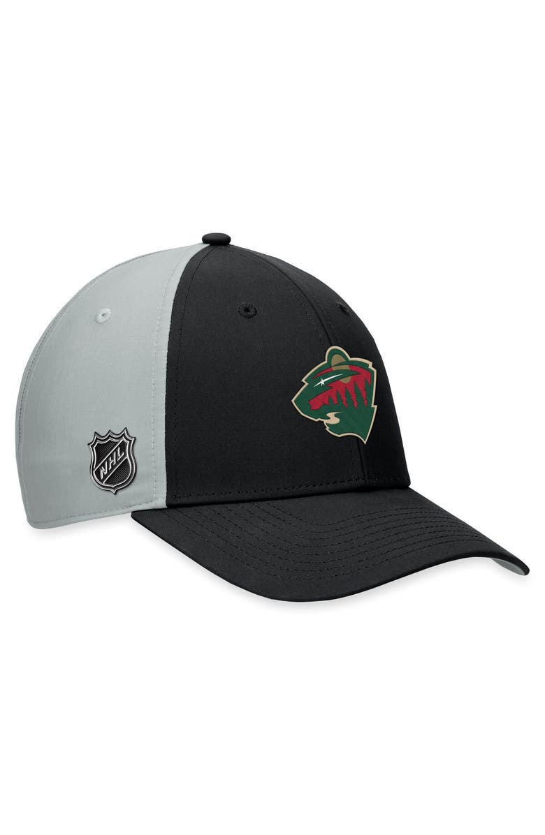 FANATICS Men's Fanatics Branded  Black/Gray Minnesota Wild 2023 NHL Global Series Sweden Adjustable Hat, Alternate, color, 