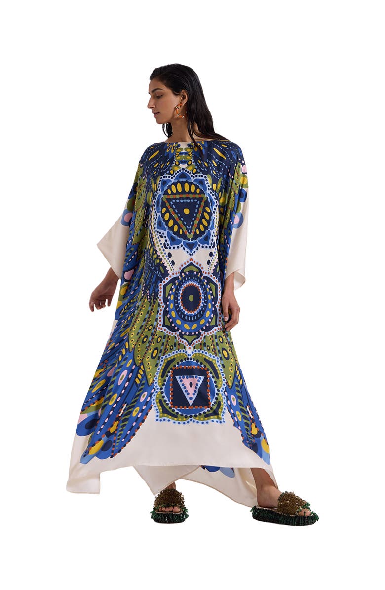 La DoubleJ Square Kaftan Chakra Placée Multicolor, Main, color, 