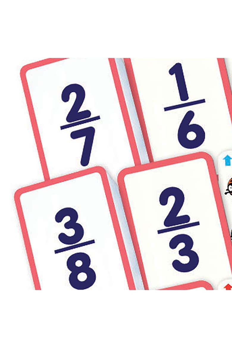 Fraction Flashcards, Alternate, color, Multicolored