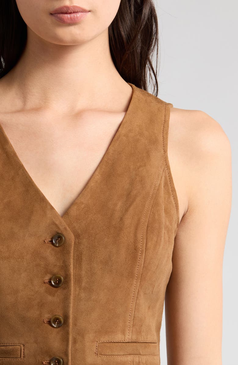 PAIGE Antonella Suede Vest, Alternate, color, 