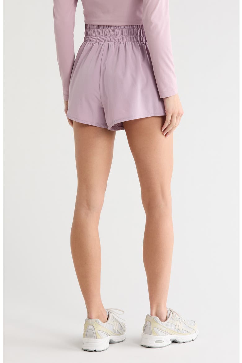 Interval High Waist Flowy Shorts, Alternate, color, PURPLE FOG