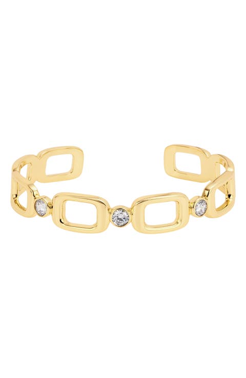 La Dorée Square Link Cuff Bracelet