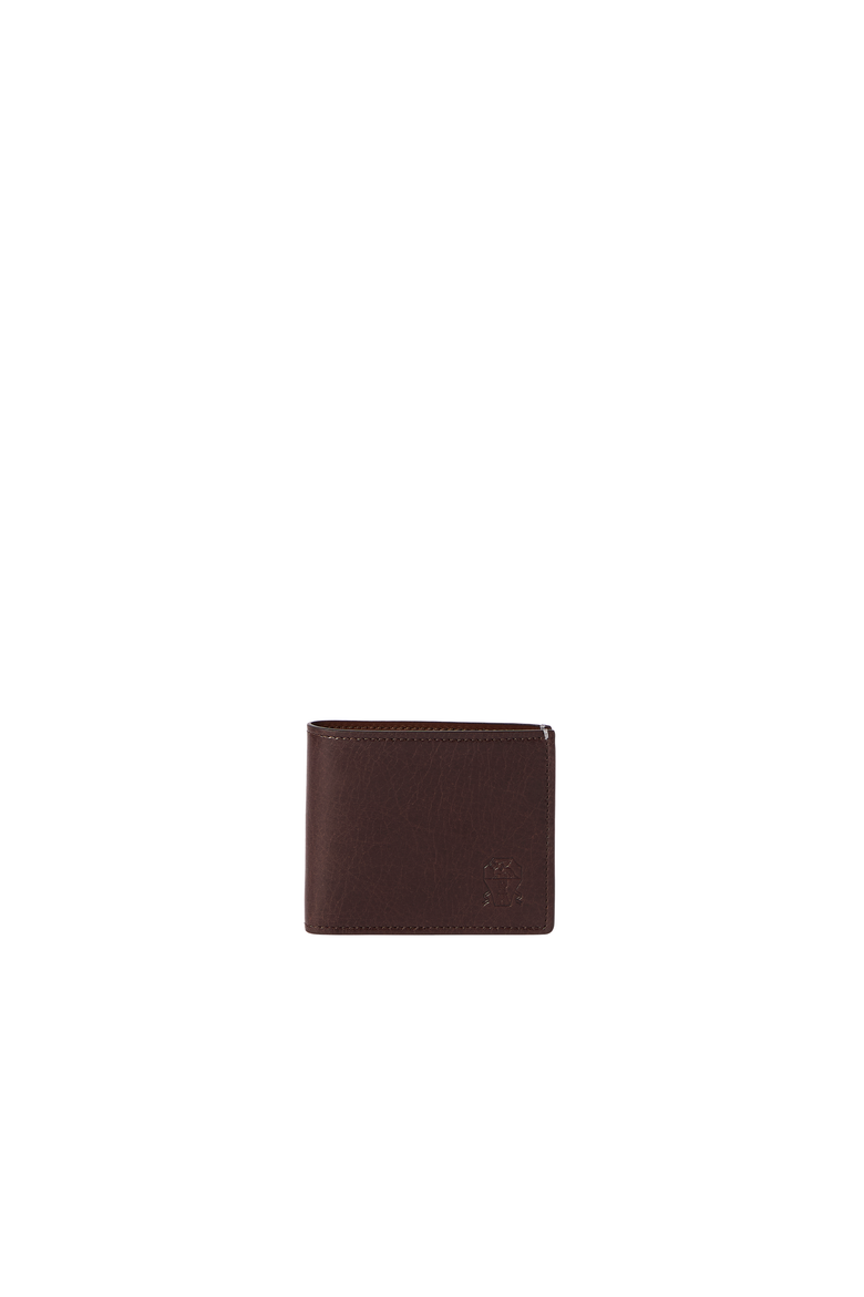 Brushed leather wallet, Alternate, color, Brown