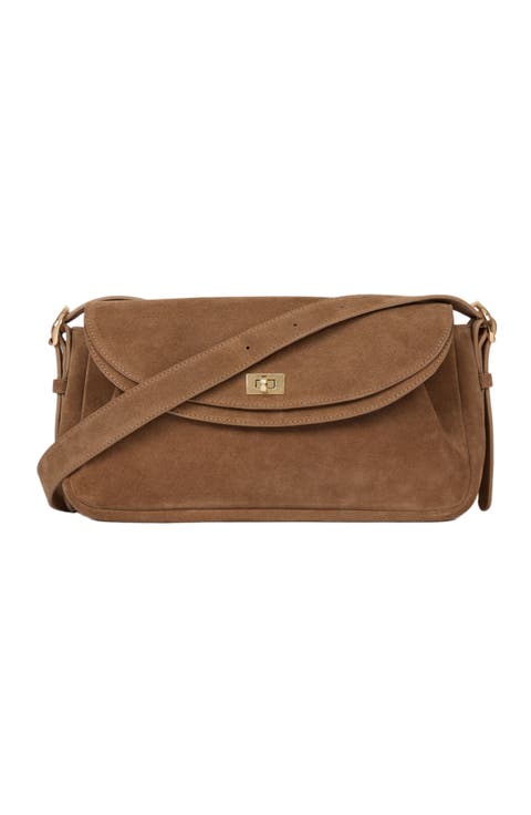 Le Mambo suede leather bag