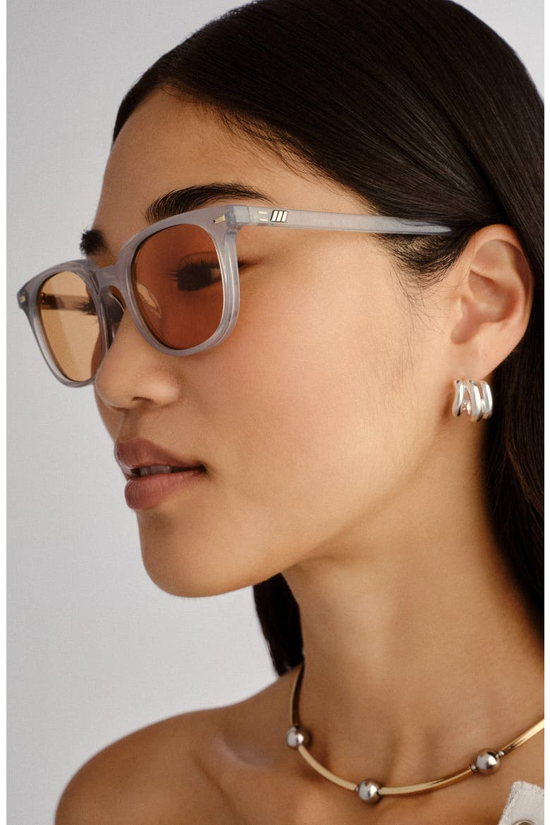 Le Resolu 51mm D-Frame Sunglasses, Alternate, color, CLOUD / MUSTARD MONO