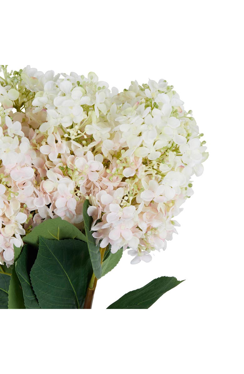 SONOMA SAGE HOME Set of Eight Hydrangea Artificial Flowers, Alternate, color, White Multi Colored