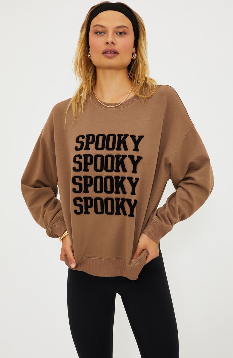 Beach Riot Devyn Spooky Oversized Sweatshirt, Alternate, color, Spooky Dusk