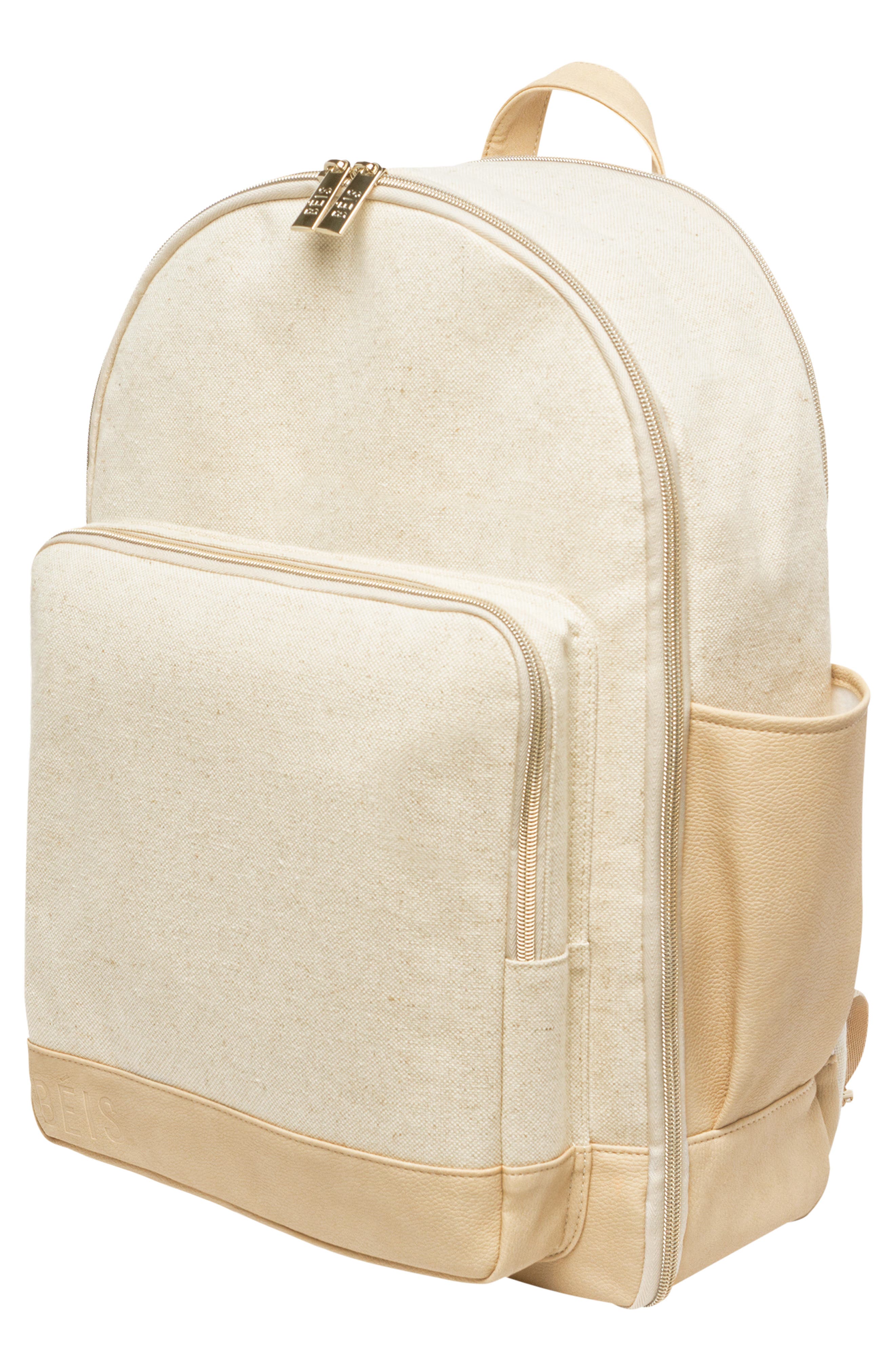 Travel Multi Function Travel Backpack, Alternate, color, BEIGE