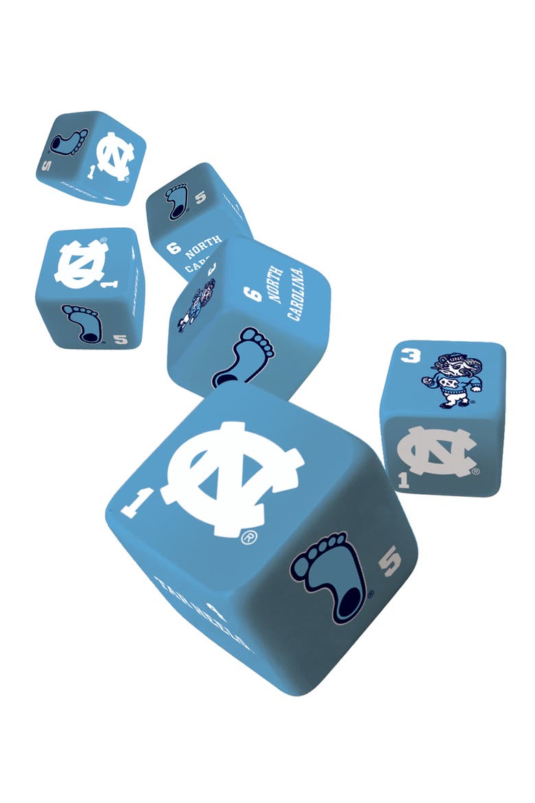 UNC Tar Heels Dice Set - 19mm, Alternate, color, Multicolor